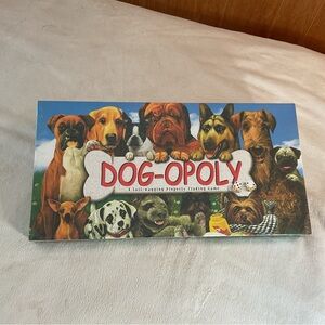 Dog-Opoly Family Board Game - Blue/Multicolor unopened